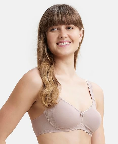 Jockey 1250 Women’s Cotton Wirefree Bra – Full Coverage with Shaper